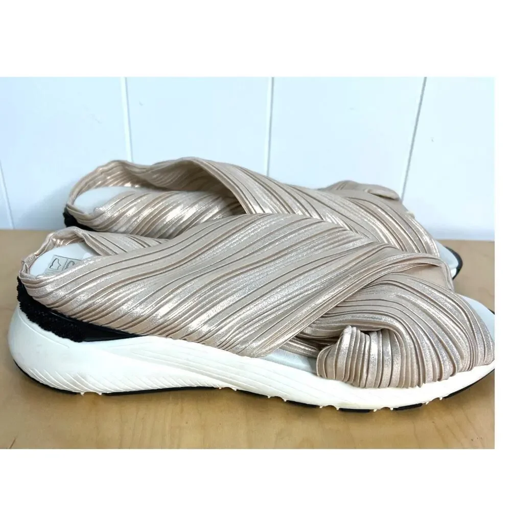 NWT Casadei Pleated Accents Sneakers in Blush Size‎ EU 40/US 10